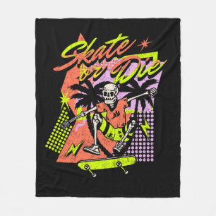 Skate or Die Fleece Blanket