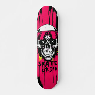 Skate or Die No.6 - Skateboard Deck - Punk Grunge