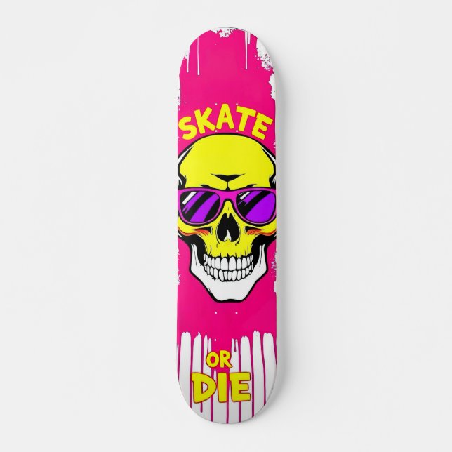 Skate or Die No.7 - Skateboard Deck - Punk Grunge (Front)