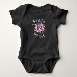 Skate or die Skateboarder Girl Baby Bodysuit