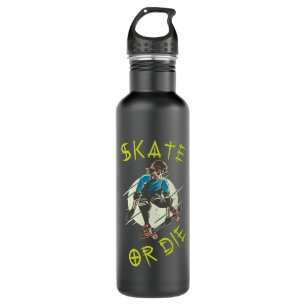 Skate or die Skeleton Skateboarder 710 Ml Water Bottle