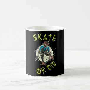 Skate or die Skeleton Skateboarder Coffee Mug