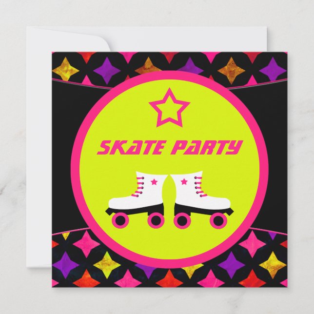 Skate Party Invitation (Front)