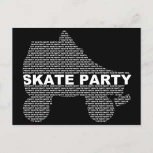 skate party invitations : type stacks