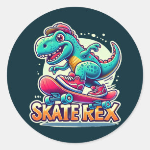 Skate Rex - Cool Dinosaur Sticker