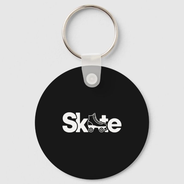 Skate Roller Skate Roller Skating Roller Skater  Keychain (Front)