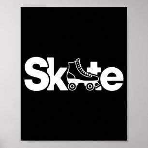 Skate Roller Skate Roller Skating Roller Skater Poster