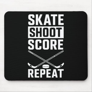 Skate Shoot Score Repeat _2 Mouse Pad