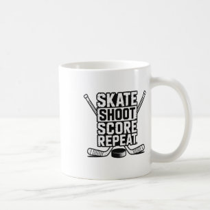 Skate Shoot Score Repeat _4 Coffee Mug