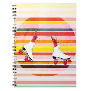 Skate, Shrimps on skate Surreal art   Notebook