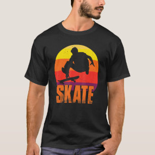Skate Skateboarding Retro Sport Skateboarder Vint T-Shirt