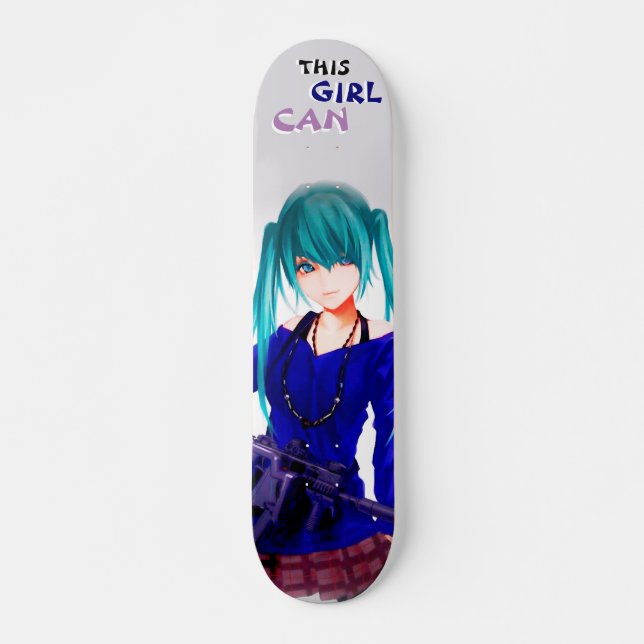 Skate skateboards most popular anime girl (Front)