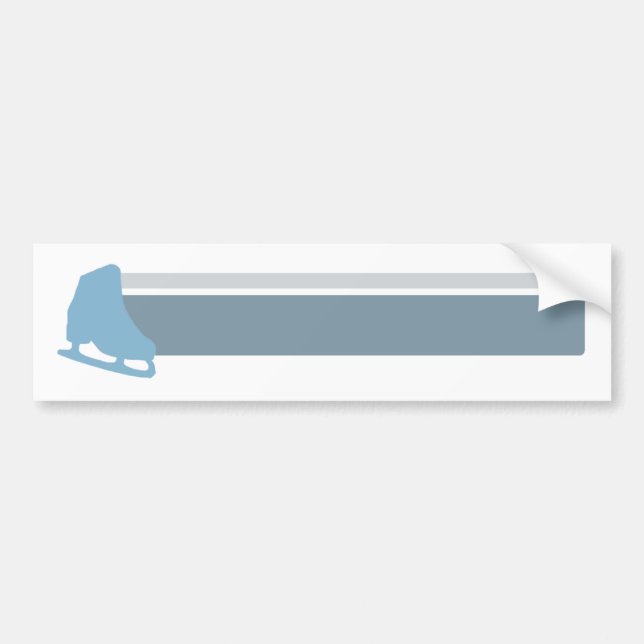 Skate Stripes Bumper Sticker (Front)