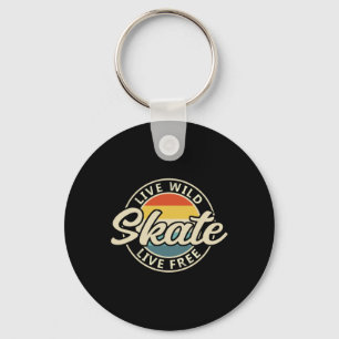 Skate Vintage 80s 90s Retro 1  Keychain