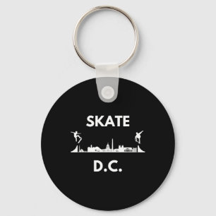 Skate Washington D.c. Skateboarding Fans D.c. Skyl Keychain
