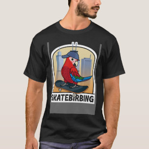 Skatebirbing Parrot I Green winged Macaw T-Shirt