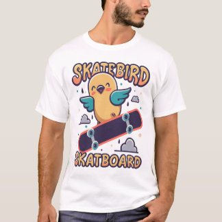 Skatebird Skateboard T-Shirt