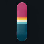 Skateboard<br><div class="desc">Vintage contrast stripes background. Summer retro style surf stripe pattern.</div>