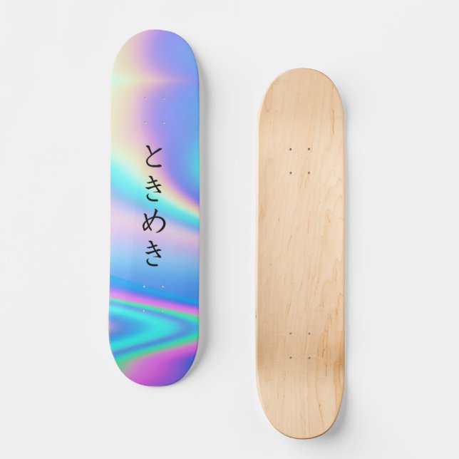 Skateboard と き め き | Custom Japanese Text Modern Girly (Recto)