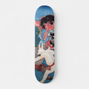 Skateboard 金太郎と動物, 国芳 Kintaro et animaux, Kuniyoshi, Ukiyo-e