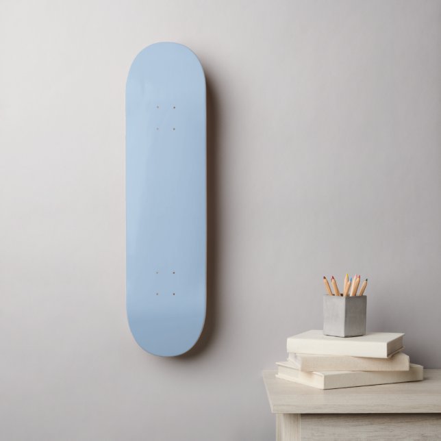 Skateboard #027 Collection de couleurs bleu clair gris (Art mural)