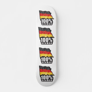 Skateboard 100% Allemand Wavy Flag Design