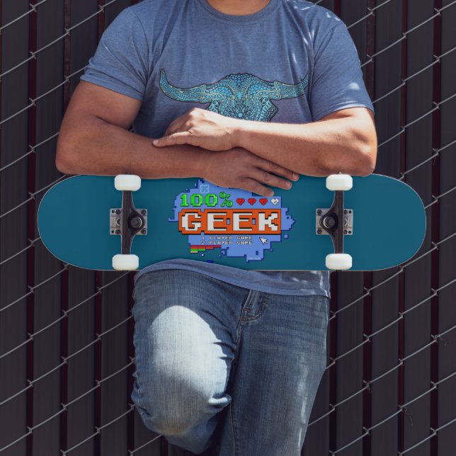 Skateboard 100% Geek (Extérieur 3)