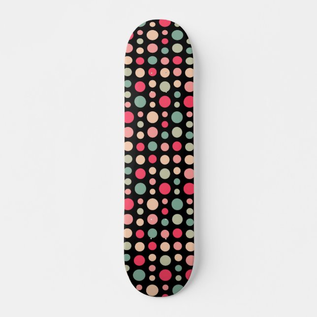 Skateboard 180115 v2 - Couleurs 01 - sur Noir (Devant)