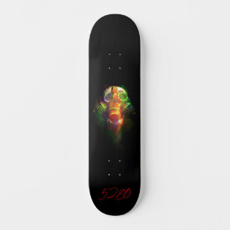 Skateboard 5280 crâne et masque à gaz
