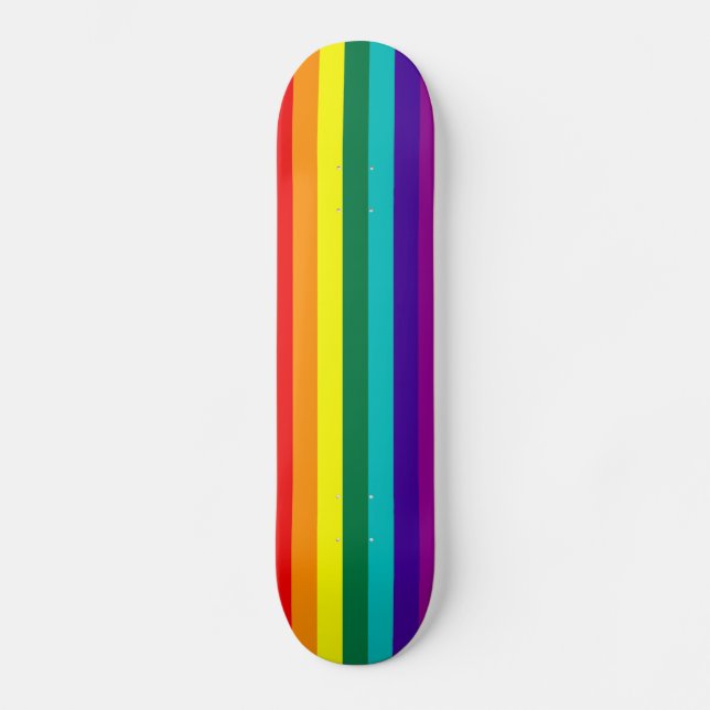 Skateboard 7 Stripes Rainbow Gay Pride (Recto)