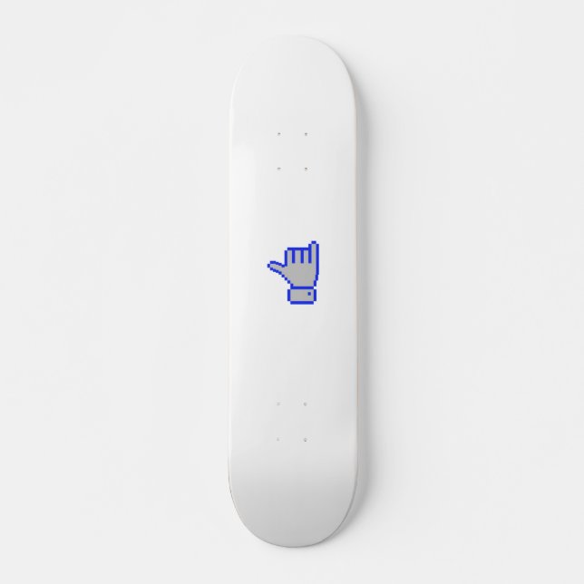 Skateboard 8 bits mou (Devant)