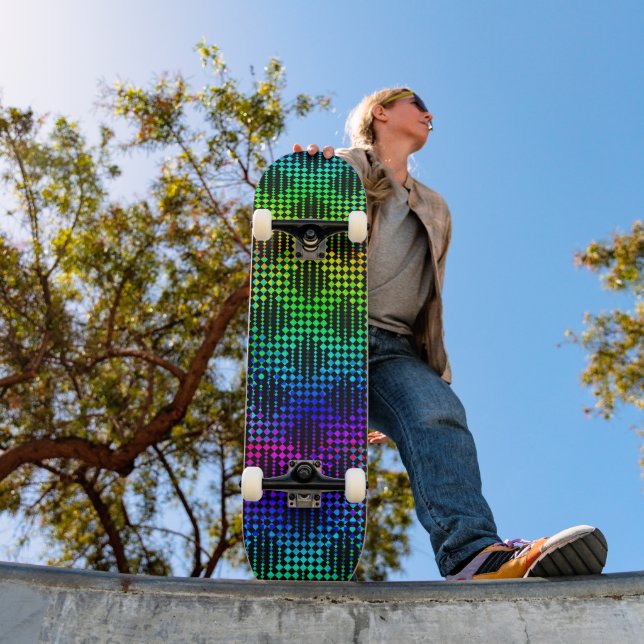 Skateboard à damiers barrière de treillis par Kenneth Yoncich (Extérieur 1)