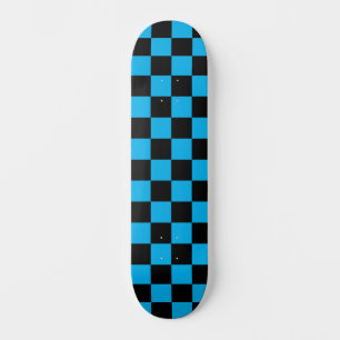 Skateboard À damiers classique (à damiers) Sky Blue et Black