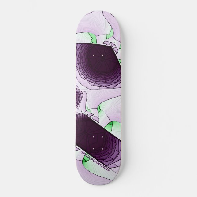 Skateboard À l'ombre de la couleur Violet (Recto)
