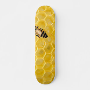 Skateboard abeille et nid d'abeille