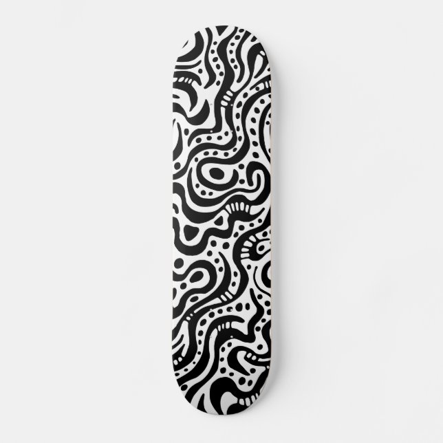 Skateboard Abstract 041211v1 - Black on white (Recto)