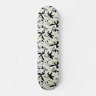 Skateboard Abstract, Black and Green, Youth, Modern, Creative