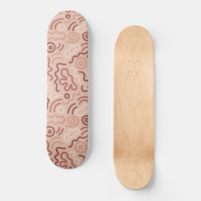 Skateboard Abstract Party Doodle Pattern (Recto)