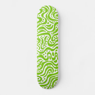 Skateboard Abstrait 041211v2 - Martian Green en blanc
