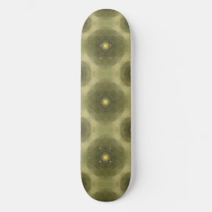 Skateboard Abstrait Olive Green Flower Motif sans couture