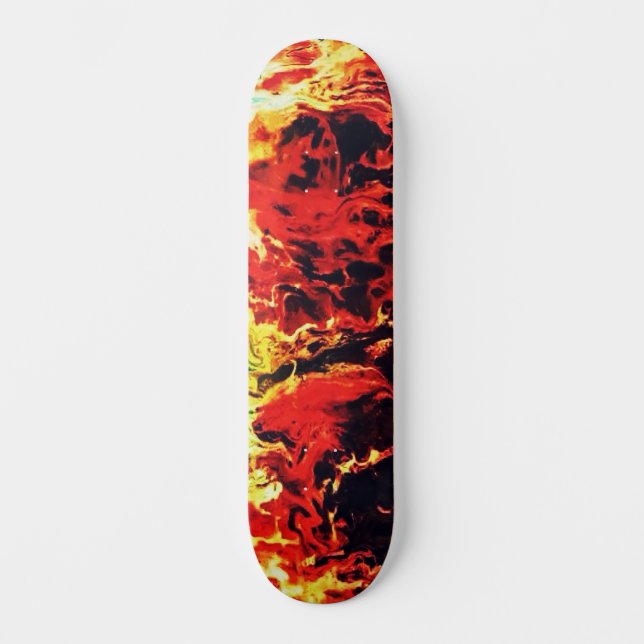 Skateboard Abstraite coupe-feu inspirée par l'art de rue pers (Recto)