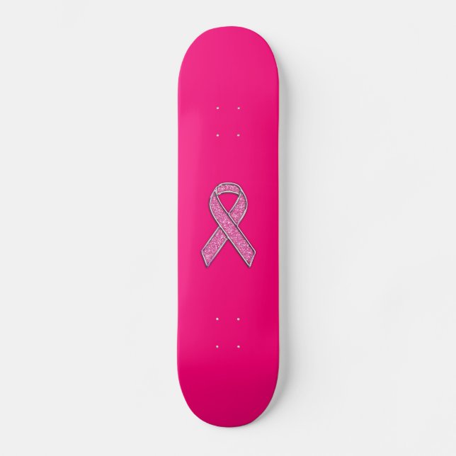 Skateboard Accent Chrome Parties scintillant Style Pink Sensi (Recto)