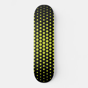 Skateboard Acid Green Techno Dots Moderne Noir