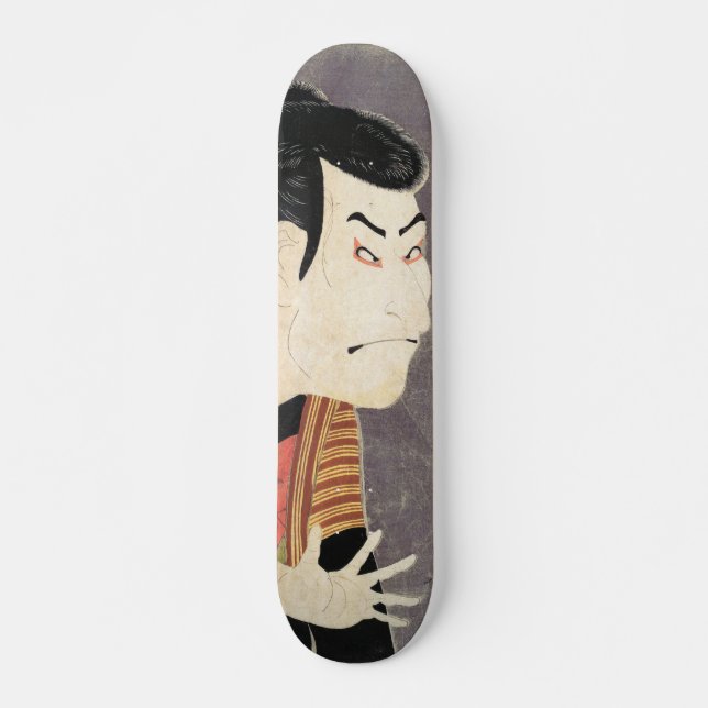 Skateboard Acteur Kabuki Oniji comme bloc de bois Yakko Edobe (Devant)