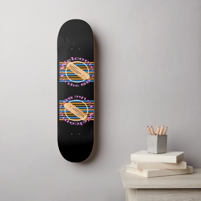 Skateboard Admettre un ticket - dans les années 80 (Art mural)