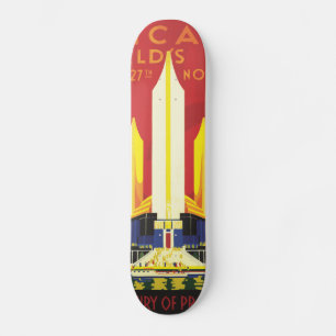 Skateboard Affiche de voyage du logo américain