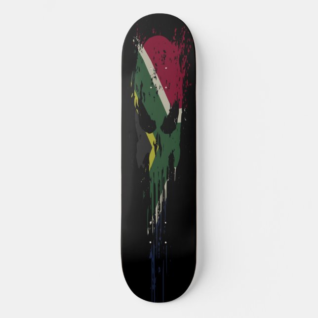 skateboard Afrique Grunge crâne (Recto)