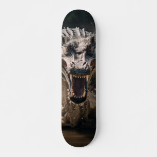Skateboard Aggressive crocodile attacking