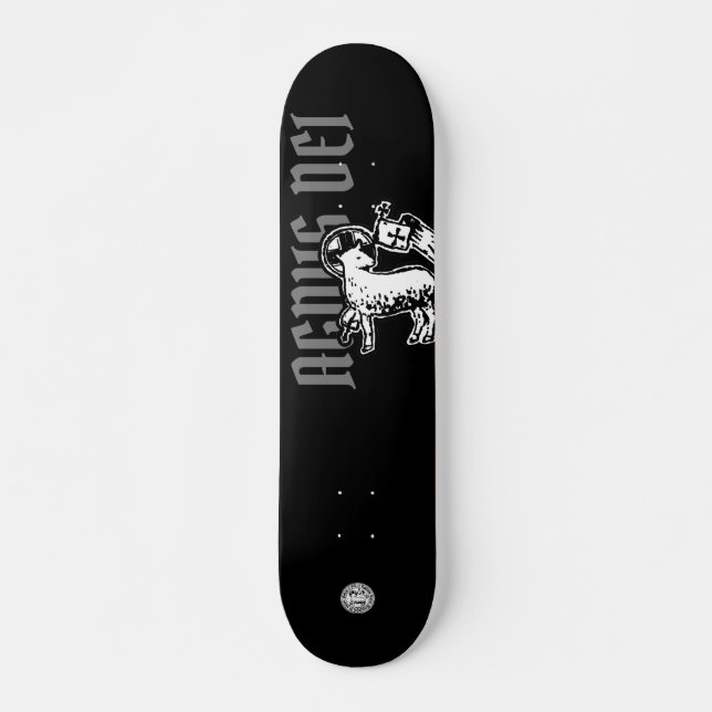 Skateboard Agnus Dei - Agneau de Dieu Skateboard, 8 1/8" Deck (Devant)