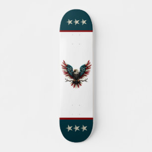 Skateboard Aigle rustique patriotique américain/américain cha